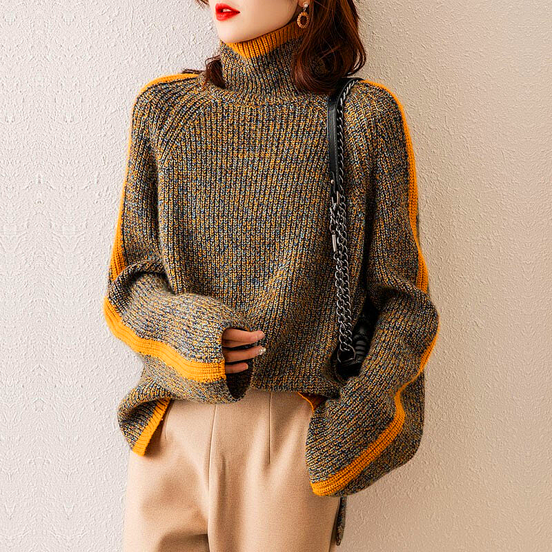 Stylish Turtleneck Jumper For Women