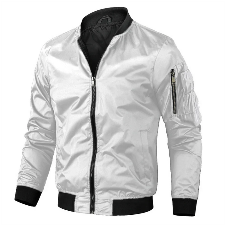 Ibrahim | Casual Bomber Jacket with Zipper for Men