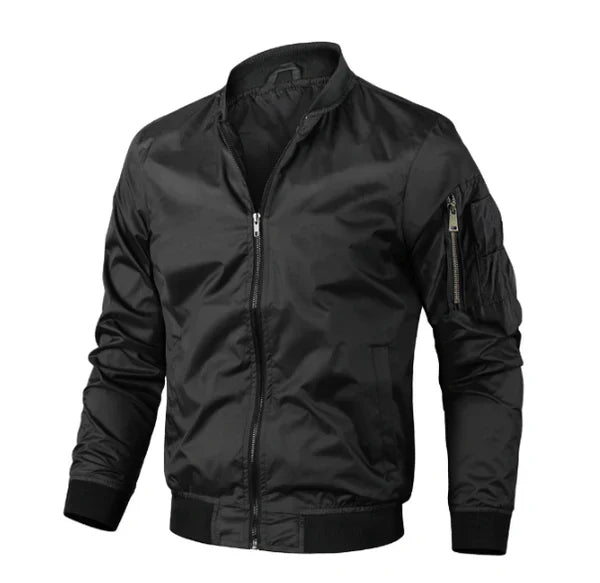 Ibrahim | Casual Bomber Jacket with Zipper for Men