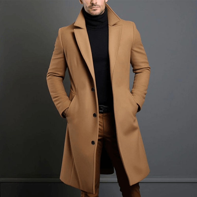 Sire | Long Winter Trench Coat for Men