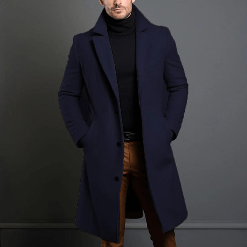 Sire | Long Winter Trench Coat for Men