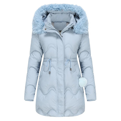Isabella | Elegant Fur-Trimmed Quilted Winter Coat