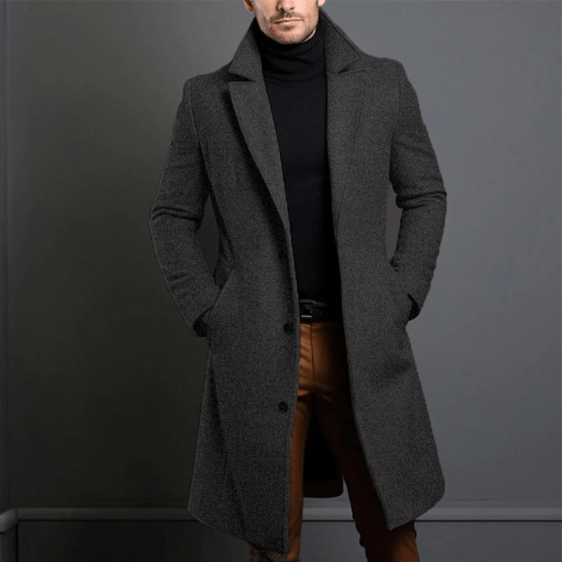 Sire | Long Winter Trench Coat for Men