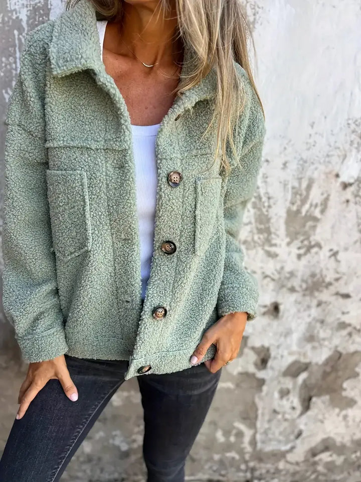 Mylene | Winter Teddy Coat Long Sleeve for Women