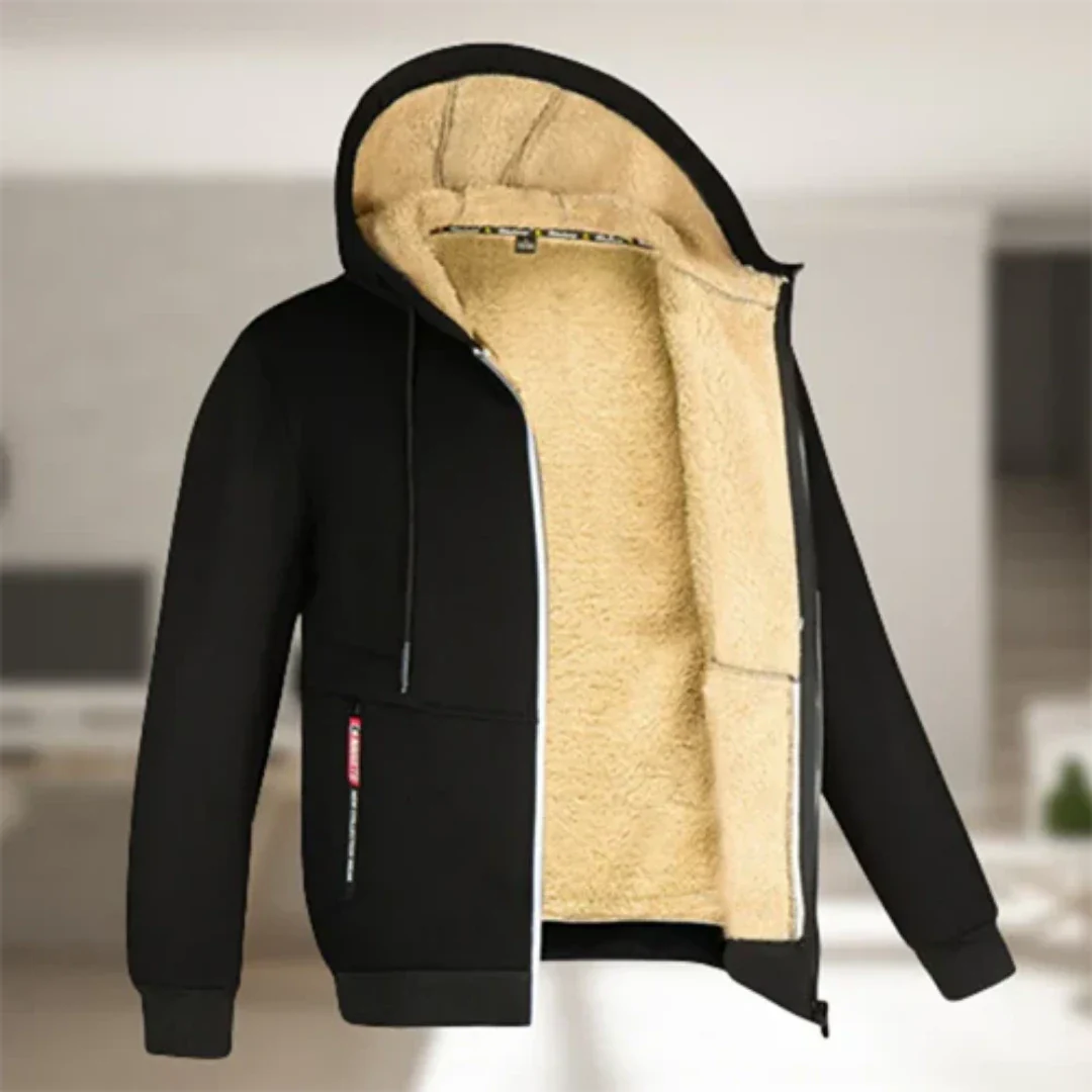 Ollie | Hooded Zip-Up Jacket with Warm Comfort for Men
