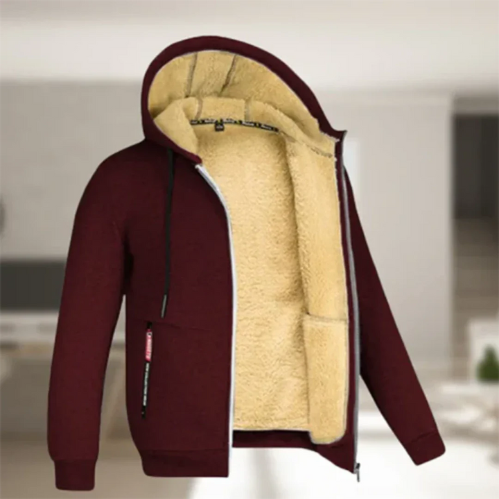 Ollie | Hooded Zip-Up Jacket with Warm Comfort for Men
