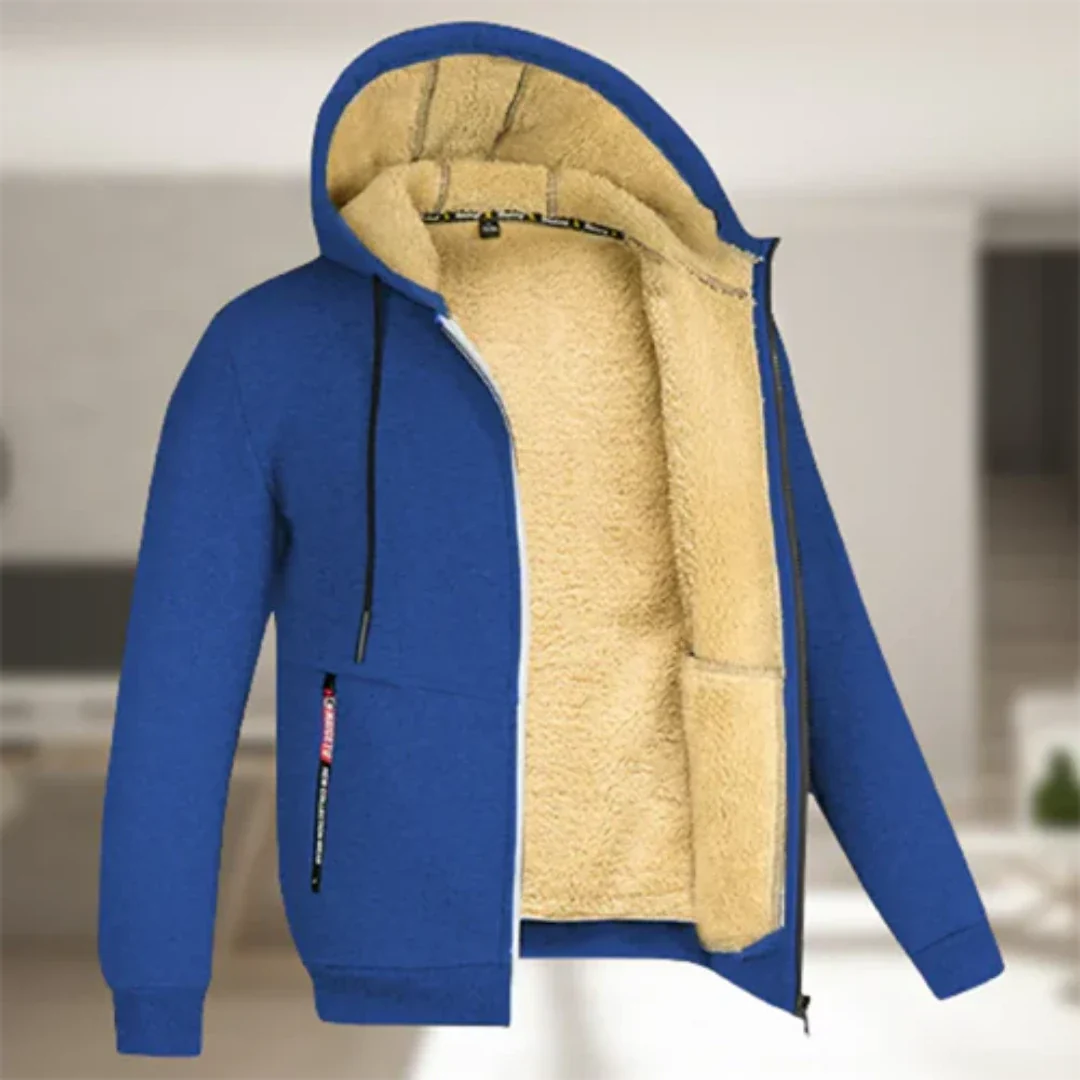 Ollie | Hooded Zip-Up Jacket with Warm Comfort for Men