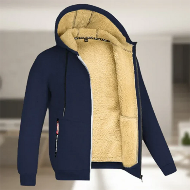 Ollie | Hooded Zip-Up Jacket with Warm Comfort for Men