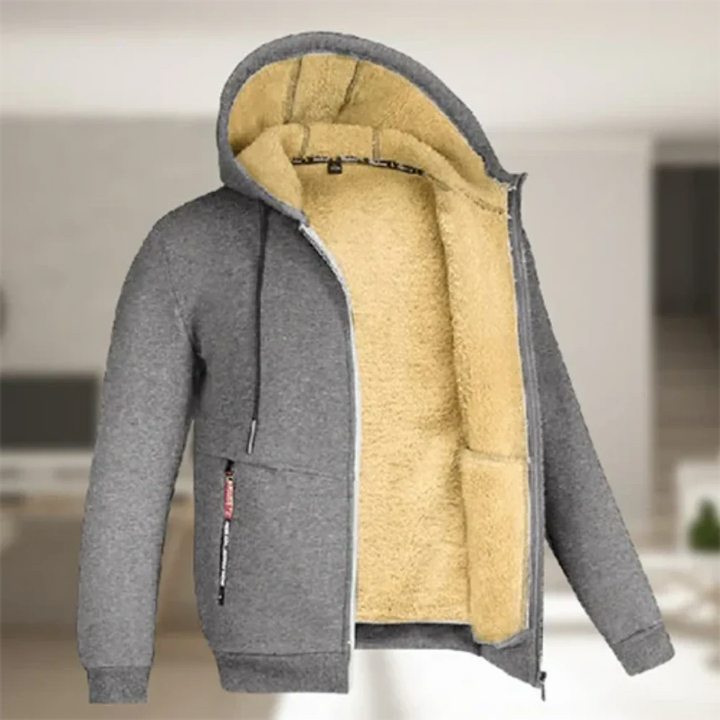 Ollie | Hooded Zip-Up Jacket with Warm Comfort for Men