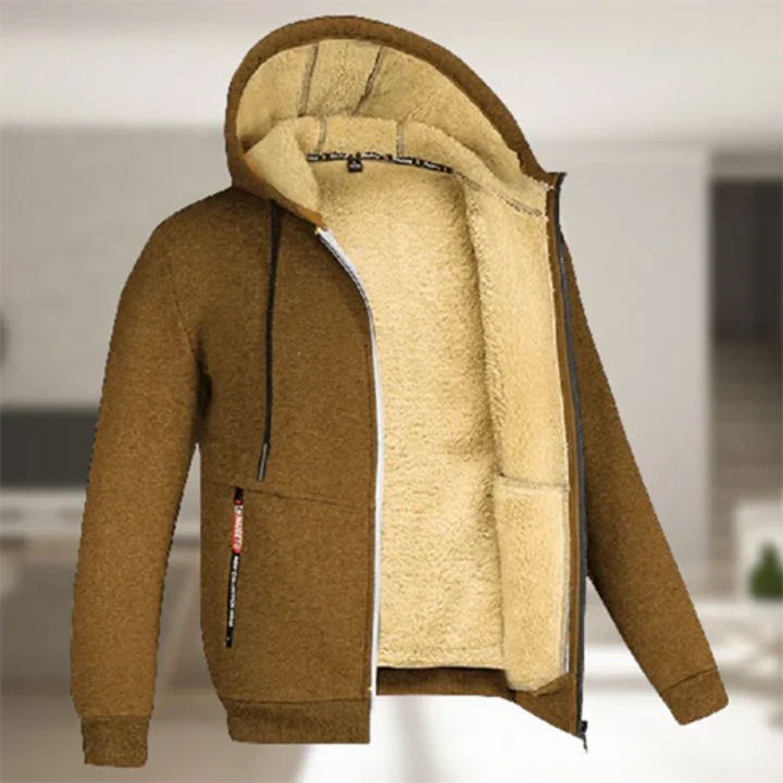 Ollie | Hooded Zip-Up Jacket with Warm Comfort for Men