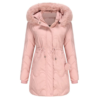 Isabella | Elegant Fur-Trimmed Quilted Winter Coat