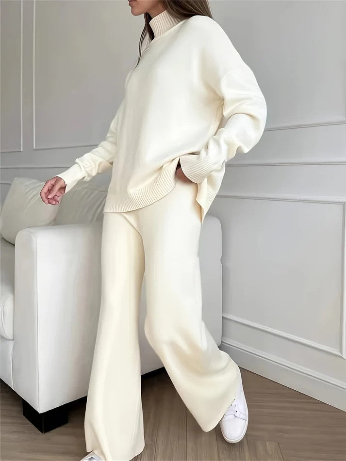 Vivienne | Luxe Knit Turtleneck Lounge Set