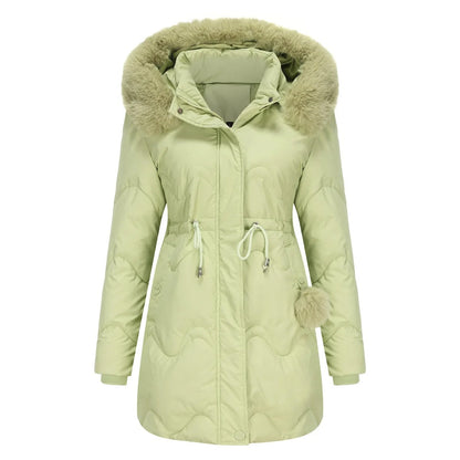Isabella | Elegant Fur-Trimmed Quilted Winter Coat