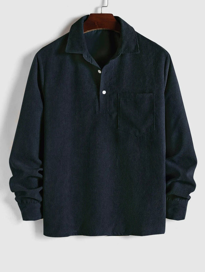 Zaiden | Corduroy Sweater with Elegant Texture for Men