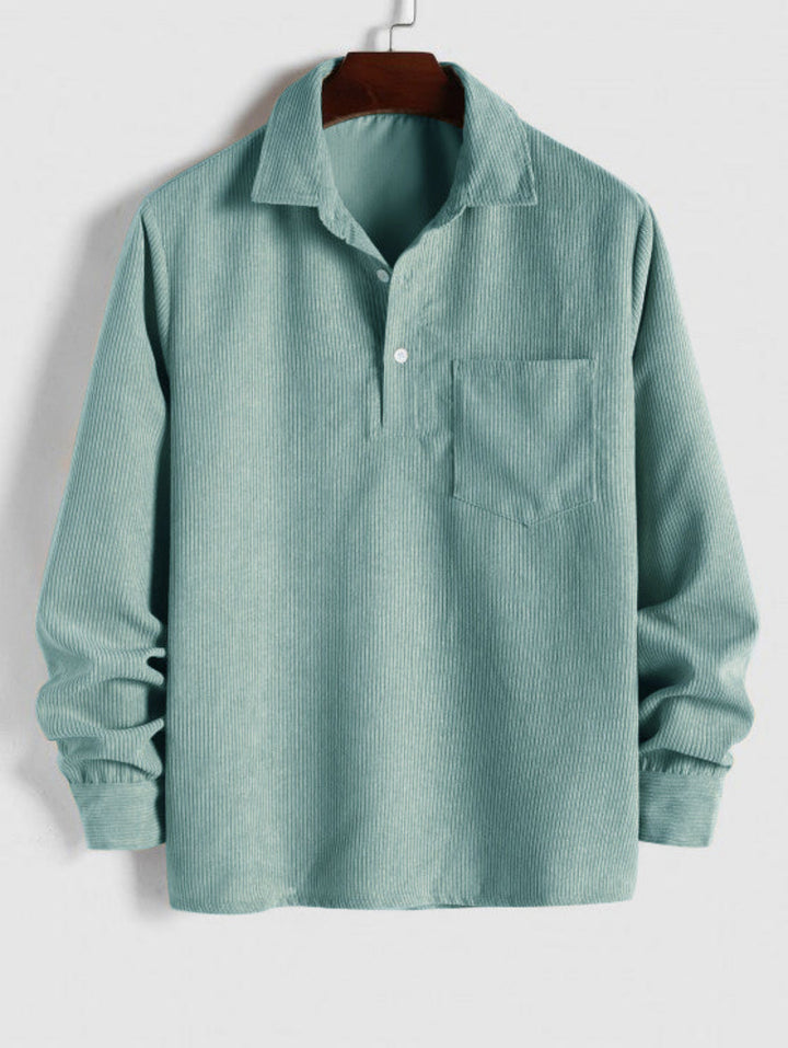 Zaiden | Corduroy Sweater with Elegant Texture for Men