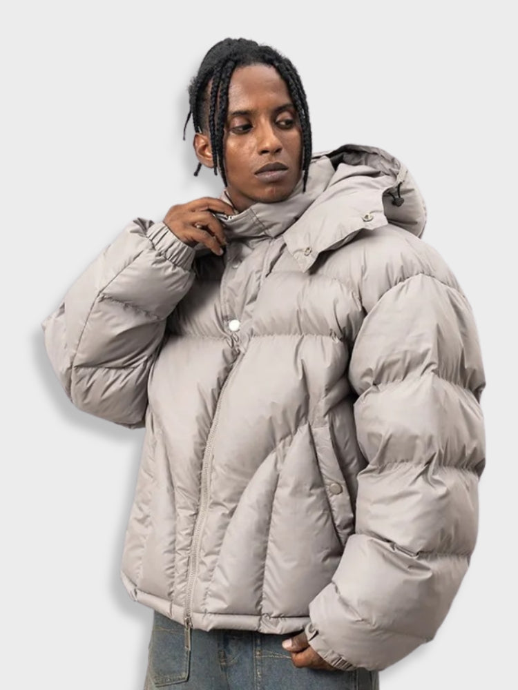Andy | Hooded Puffer Parka Jacket with Warm Padding for Men