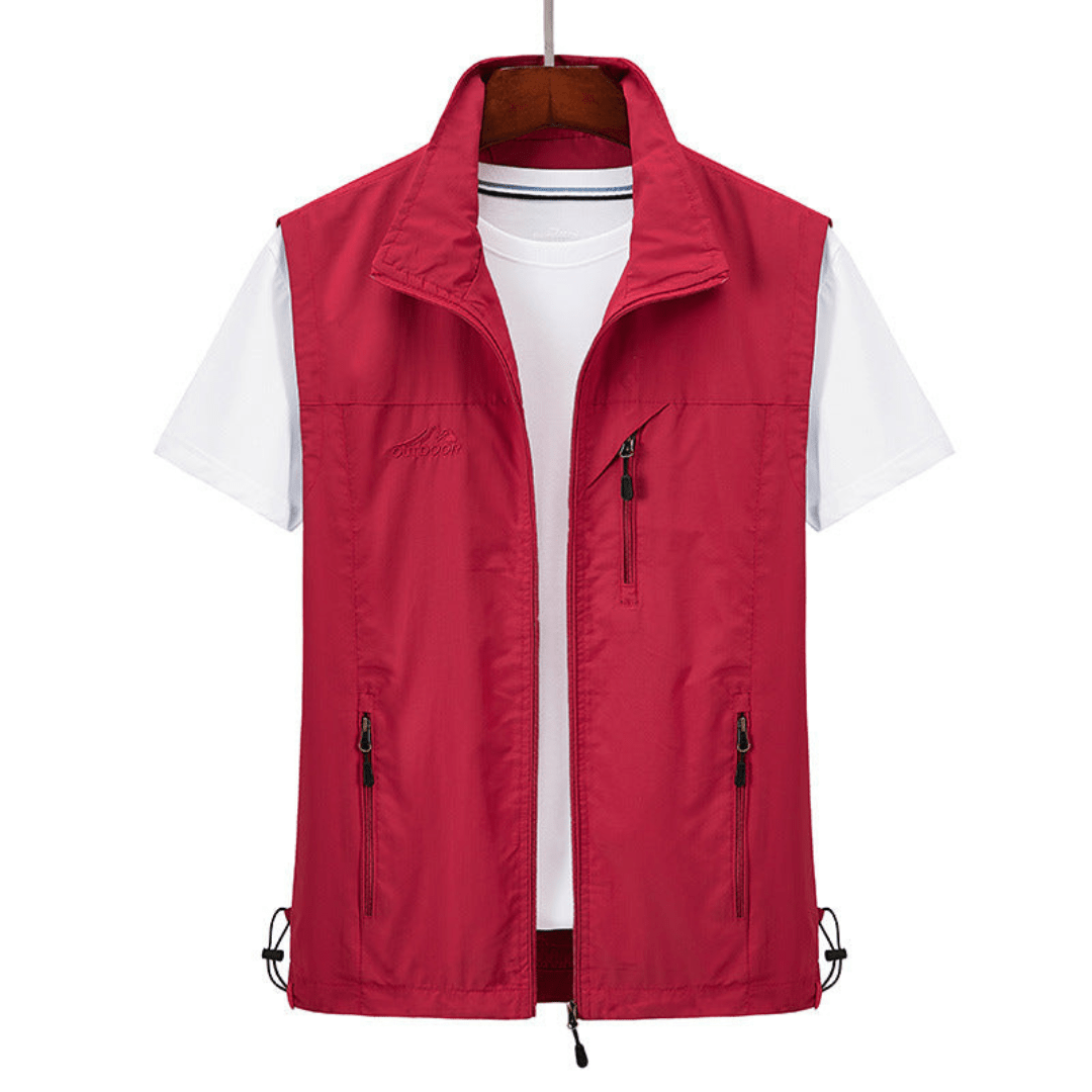 Javier | Elegant Vest With Stand-Up Collar for Men