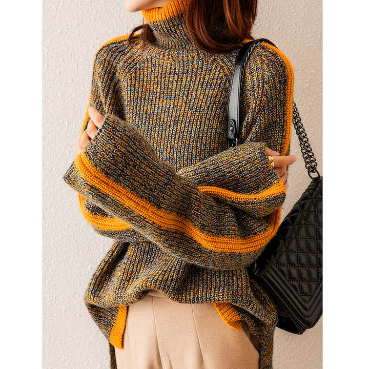 Stylish Turtleneck Jumper For Women